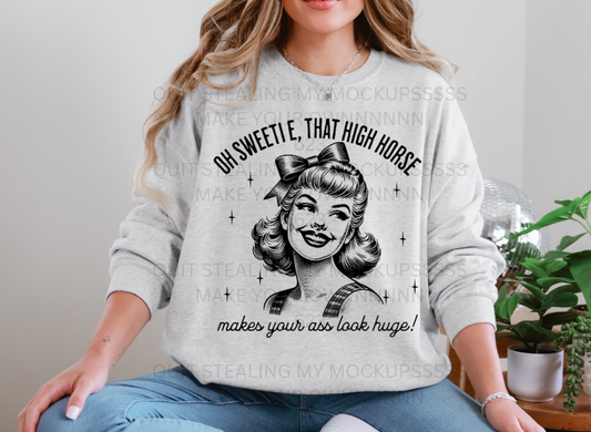 High Horse Crew or Tee