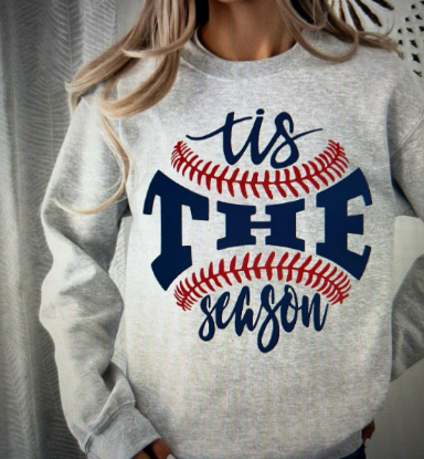 Tis The Season Baseball Crew or Tee